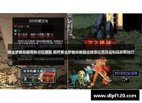 黄金梦佩鲁斯爆发点在哪里 解析黄金梦佩鲁斯最佳掉落位置及战利品获取技巧